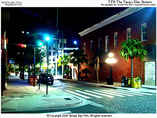 The route to the Ybor parking garage is much better now. Come up the sidewalk to 7th avenue, take a left, and you're there! We didn't take any pictures of the actual film festival because we were not allowed in, and the pictures would not have been this good, anyway. Those people really should stay away from cameras!